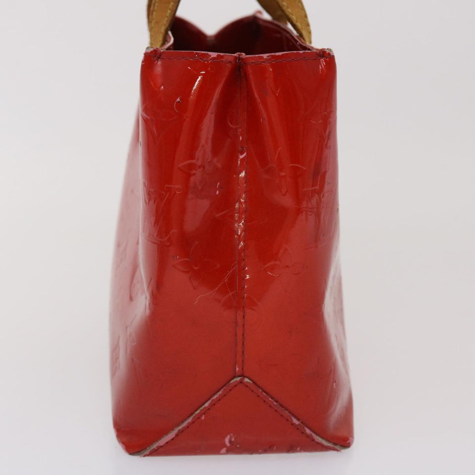 Louis Vuitton Monogram Vernis Reade PM Hand Bag Rouge LV Auth