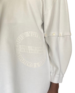 Louis Vuitton Ivory Logo Sweater Mini Dress - L / US 8-10