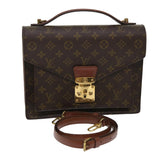 Louis Vuitton Monogram Monceau 28 Hand Bag 2way LV Auth