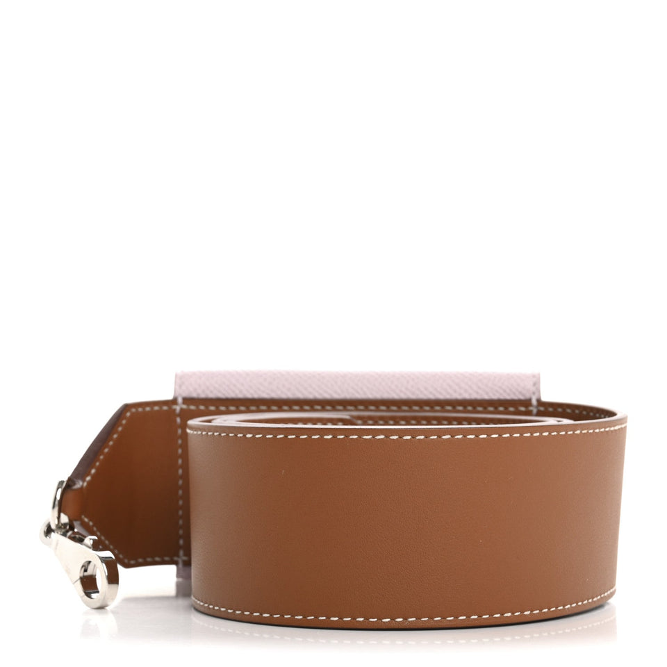 Hermes Swift Epsom Pocket Kelly Shoulder Strap Gold Mauve Pale