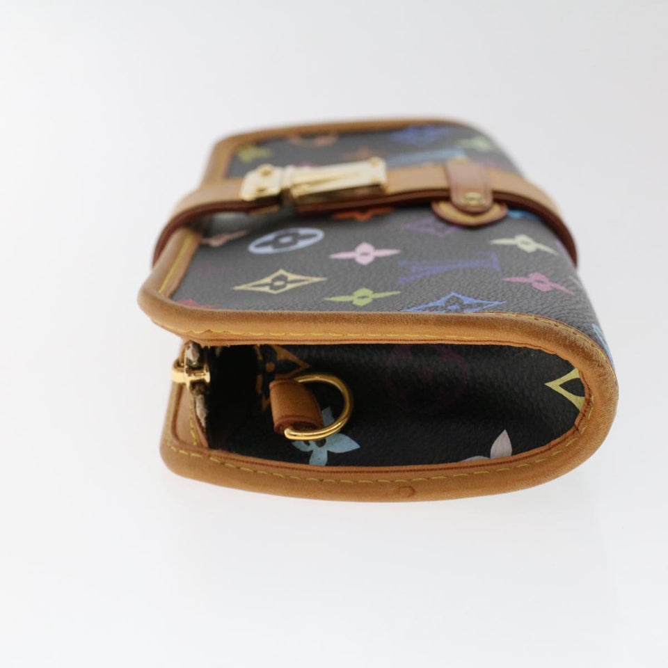Louis Vuitton Monogram Multicolor Shirley Shoulder Bag Black Auth