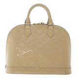 Louis Vuitton Monogram Vernis Alma PM Hand Bag 2way Beige LV Auth