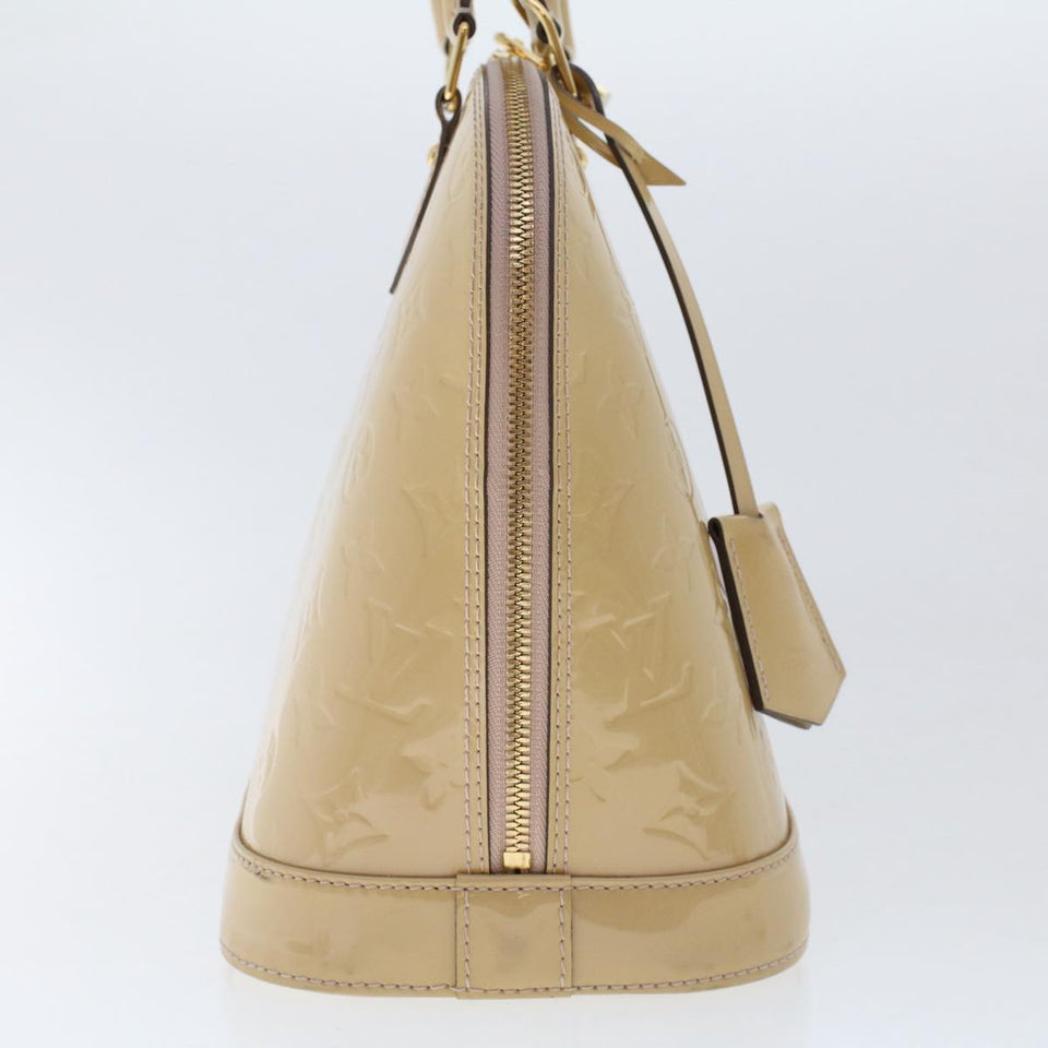 Louis Vuitton Monogram Vernis Alma PM Hand Bag 2way Beige LV Auth