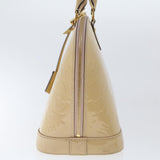 Louis Vuitton Monogram Vernis Alma PM Hand Bag 2way Beige LV Auth