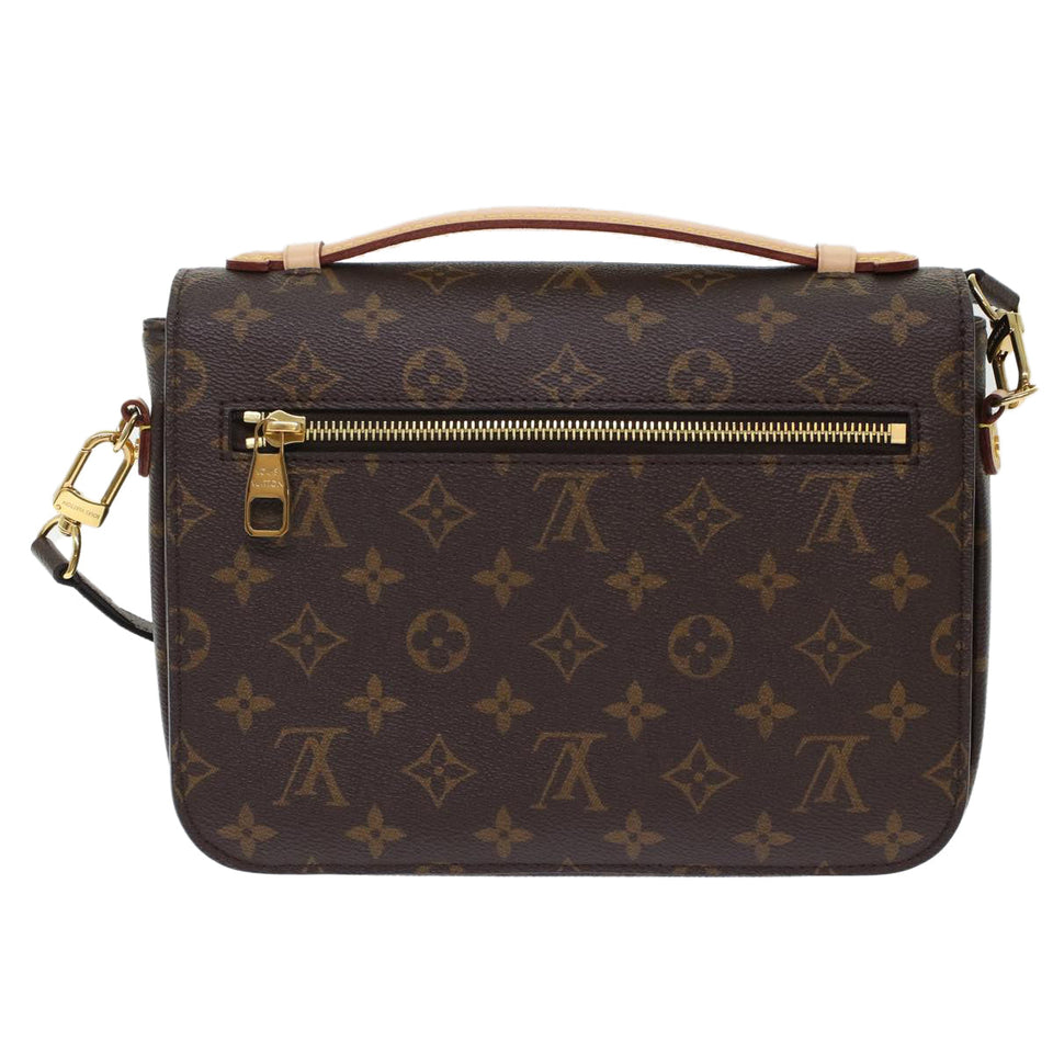 Louis Vuitton Monogram Pochette Metis MM Hand Bag 2way LV Auth 49466A