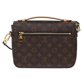 Louis Vuitton Monogram Pochette Metis MM Hand Bag 2way LV Auth 49466A