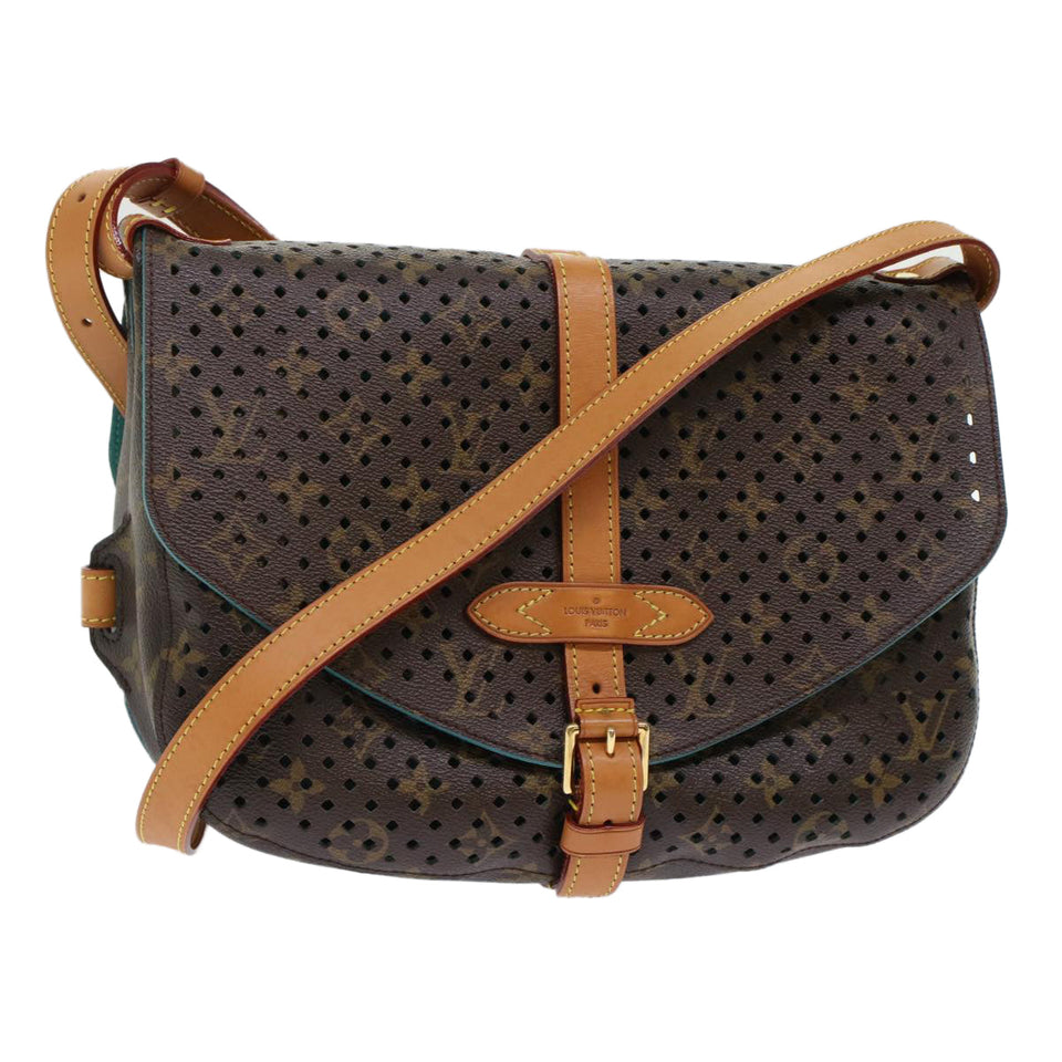 Louis Vuitton Monogram Perfo Saumur 30 Shoulder Bag LV Auth 49620A