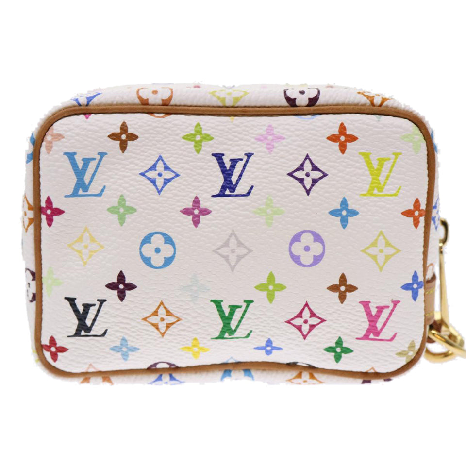 Louis Vuitton Monogram Multicolor Trousse Wapity Pouch White Auth 49632A Clutch