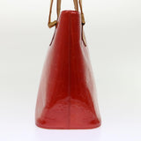 Louis Vuitton Monogram Vernis Houston Hand Bag Red LV Auth