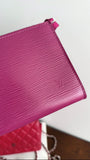 Louis Vuitton Magenta Epi Leather Pochette Accessoires