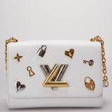 Louis Vuitton White Epi Leather Twist MM from the 2018 Collection