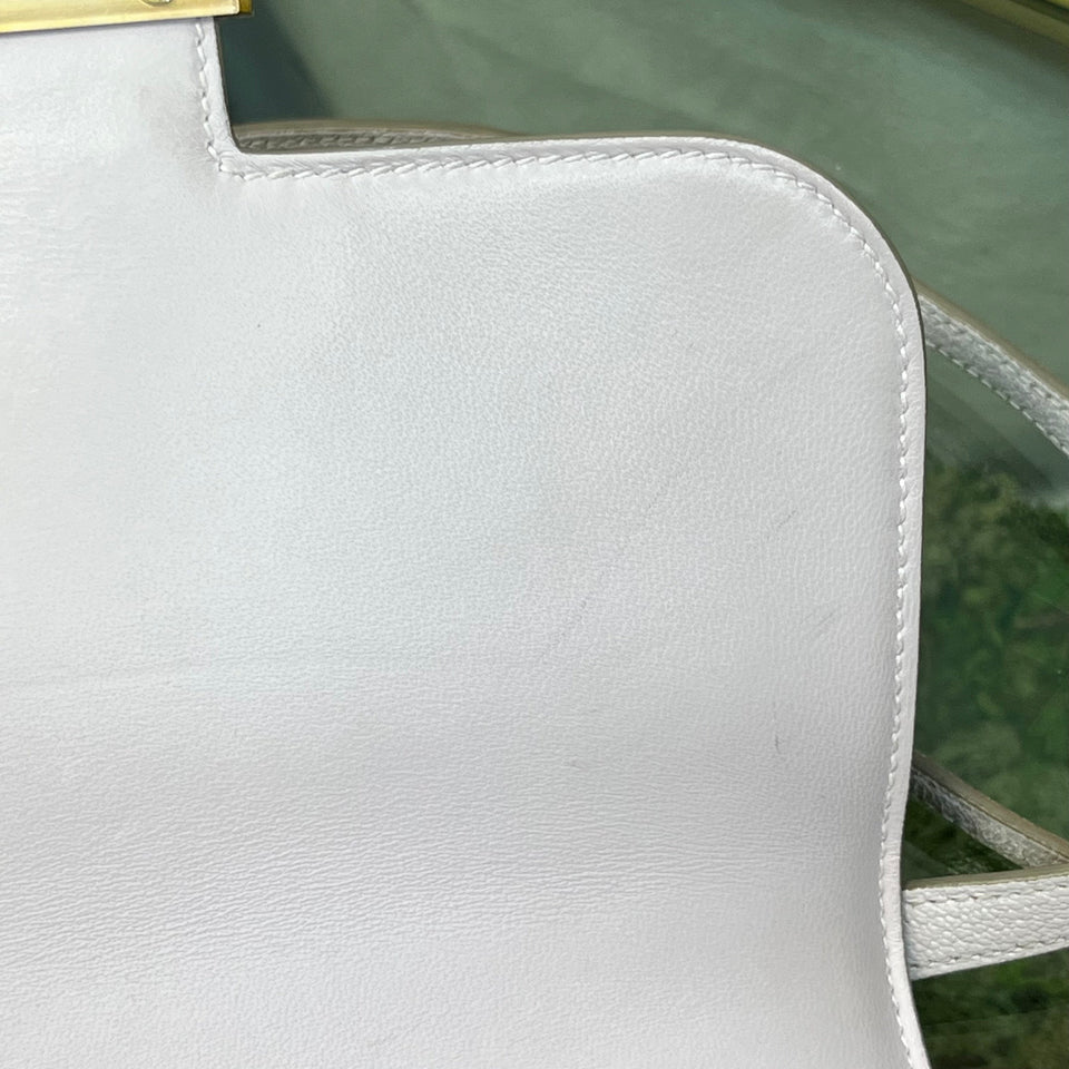 Hermes Constance 18 Mauve Pale Chevre Mysore Shoulder Bag