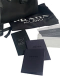 Prada Black Re-Nylon Top Handle Crossbody Bag