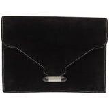 Hermes Clutch bag Doblis black Silverstitch Navet Women
