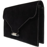 Hermes Clutch bag Doblis black Silverstitch Navet Women