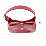 Gucci Jackie 1961 Red Leather Bag Small Shoulder Bag NEVER WORN