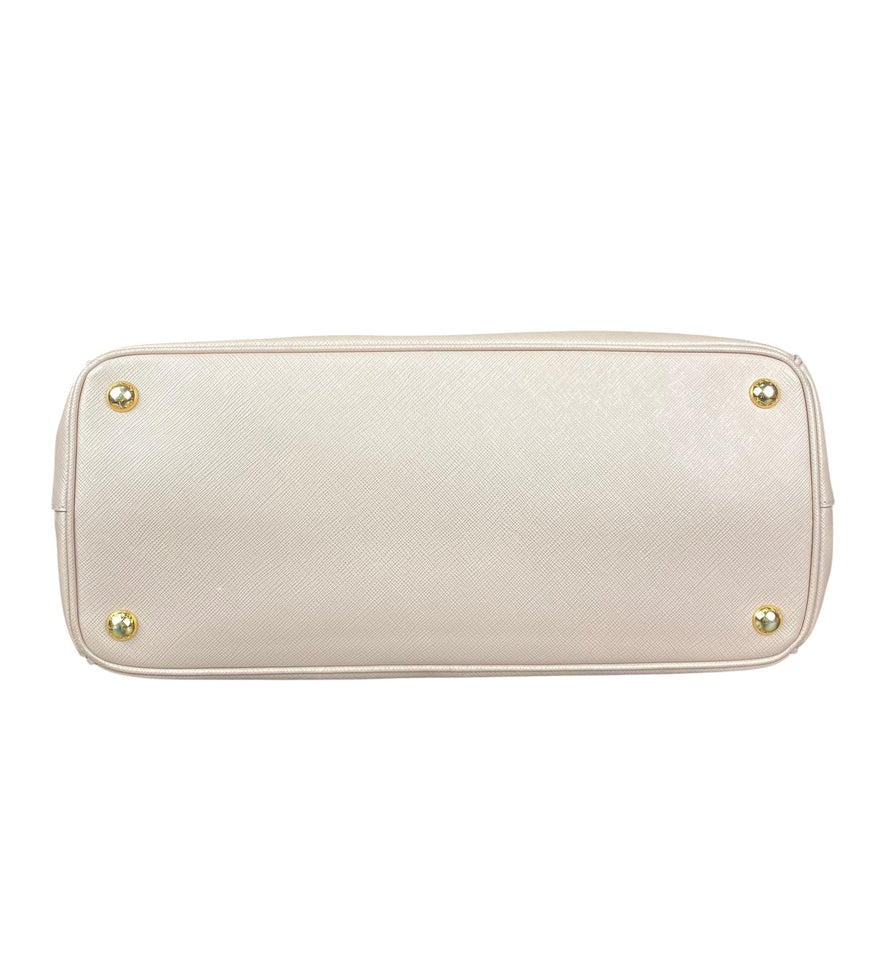 Prada Nude Saffiano Large Galleria Tote Bag