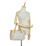 Louis Vuitton Damier Azur Neverfull PM White Tote