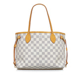 Louis Vuitton Damier Azur Neverfull PM White Tote