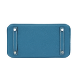 Hermes25cm Birkin Bleu Jean Togo Leather Palladium Hardware