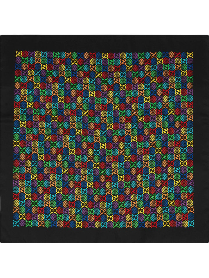 Gucci GG Psychedelic Silk Scarf