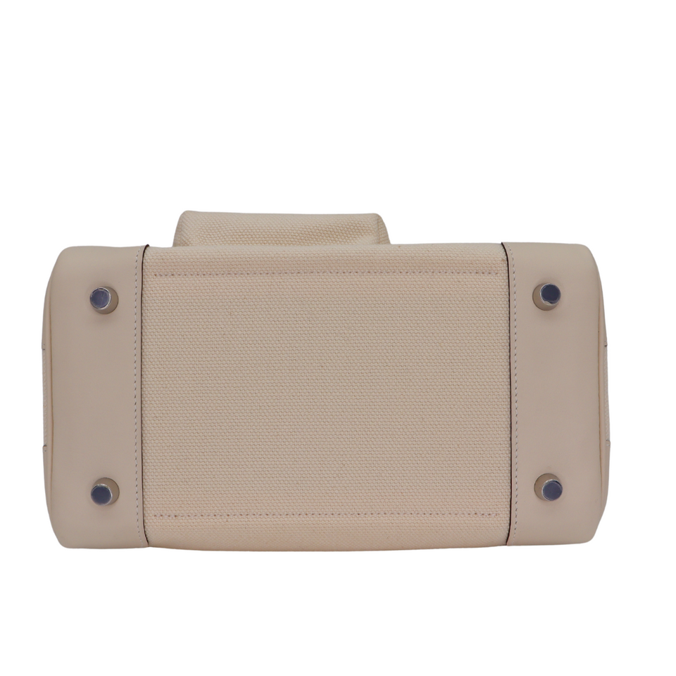 Hermes25cm Birkin Cargo Nata Canvas/ Swift Leather Palladium Hardware