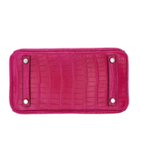 Hermes25cm Birkin Rose Scheherazade Matte Alligator Palladium Hardware