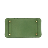 Hermes25cm Birkin Vert Criquet Ostrich Gold Hardware