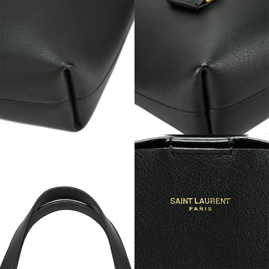 Saint Laurent- Tote Bag 2way Handbag Crossbody Black