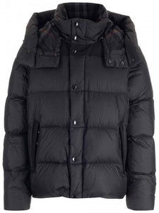 Luxury Burberry Detachable Sleeve Hoodie Padded Black