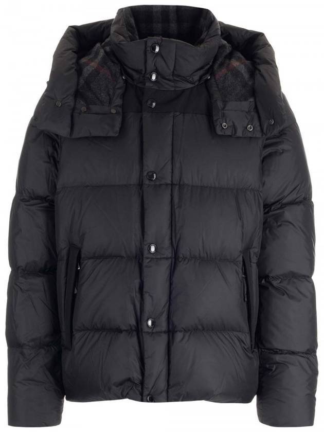 Luxury Burberry Detachable Sleeve Hoodie Padded Black