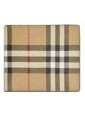 Luxury Burberry Vintage Check Half Wallet Beige