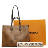 Louis Vuitton Louis Vuitton Monogram Giant Reverse Handbags PVC/Leather Brown