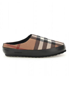 Luxury Burberry House Check Flat Slippers Brown