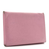 Hermes Epsom Calvi Card Case 5P Pink