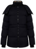 Luxury Burberry Detachable Hooded Nylon Padding Black