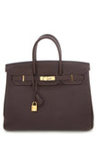 HermesChocolate 35 CM Birkin Handbag