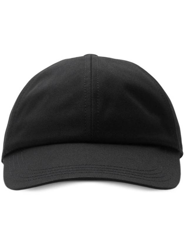 Luxury Burberry Check Lining Base Ball Cap Black