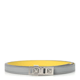 Hermes Swift Epsom 13mm Collier De Chien CDC Belt 75 30 Bleu Glacier Jaune De Naples