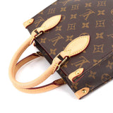 Louis Vuitton Monogram Sac Plat BB 2 Way Hand Shoulder Bag Brown