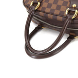 Louis Vuitton Damier Duomo Hand Bag Ebene Gold Metal Fittings