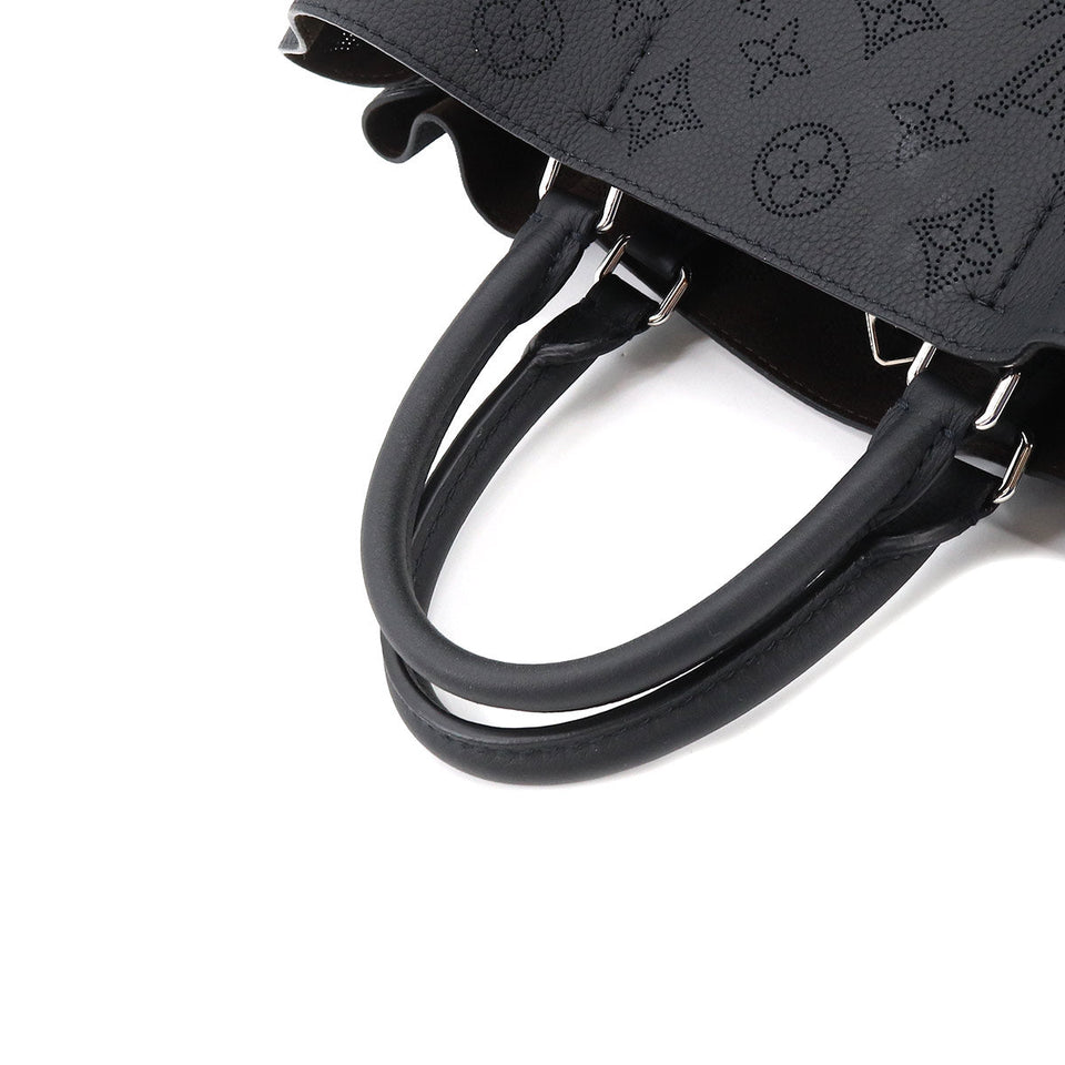 Louis Vuitton Mahina Bell Shoulder Bag Leather Noir Black