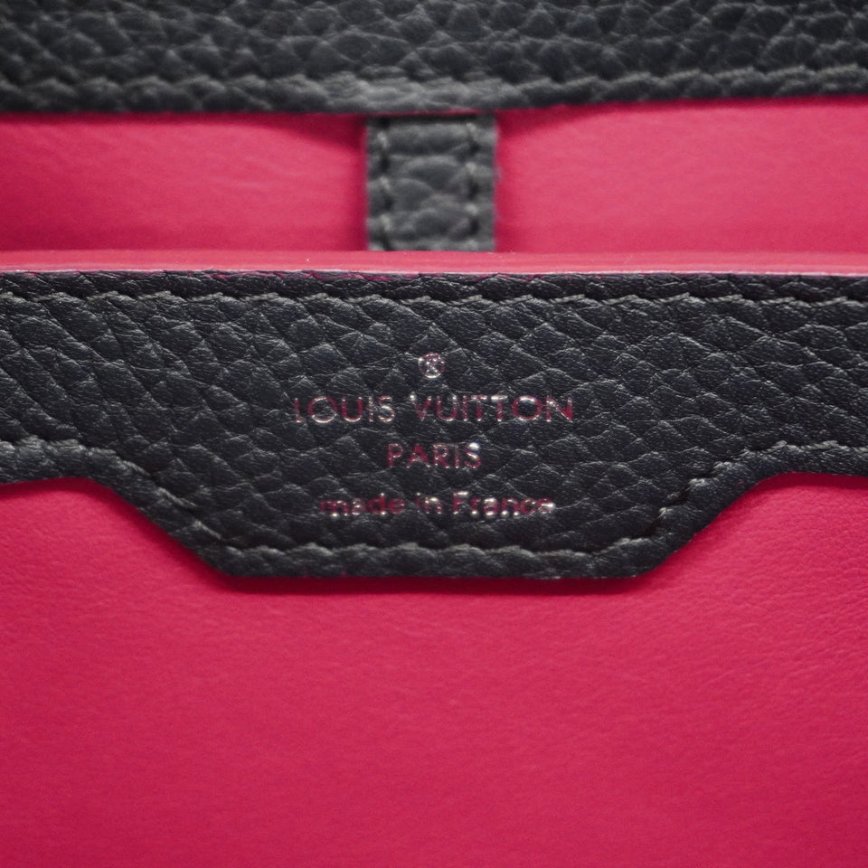 Louis Vuitton Taurillon Capucines PM Cobalt Fuchsia Marine Rouge Shoulder Bag
