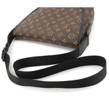 Louis Vuitton Monogram Macassar Magnetic Messenger Shoulder Bag Brown Noir