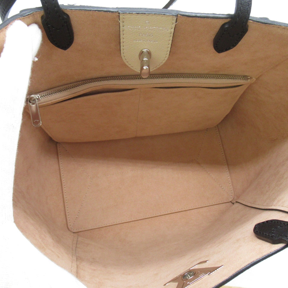 Louis Vuitton Lock Me Cover Tote Bag Taurillon Leather Black Vannie Noir