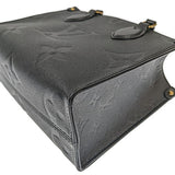 Louis Vuitton On The Go PM Monogram Implant Leather Noir Black