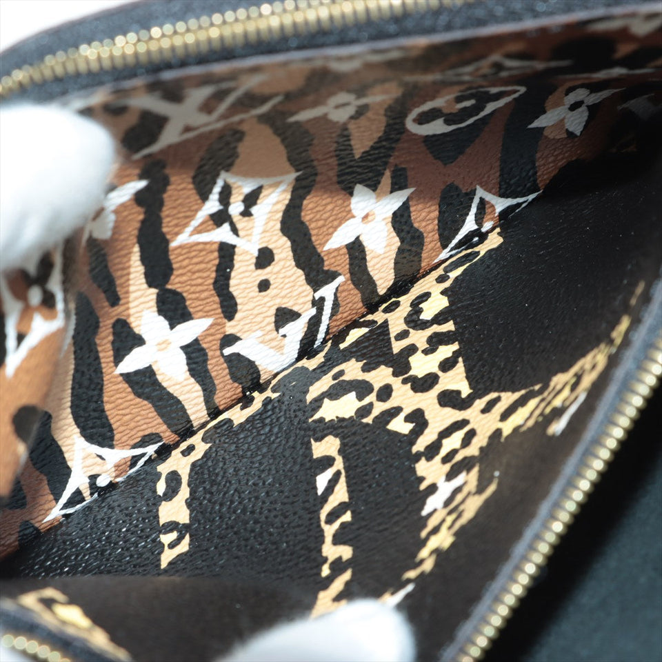 Louis Vuitton Jungle Giant Monogram Double Zip Pochette Black