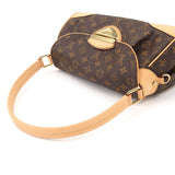 Louis Vuitton Monogram Beverly MM Shoulder Bag Brown Gold Hardware