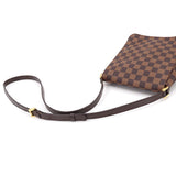 Louis Vuitton Damier Musette Salsa Long Shoulder Bag Ebene Gold Hardware