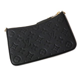 Louis Vuitton Easy Pouch Chain Shoulder Bag Monogram Implant Noir